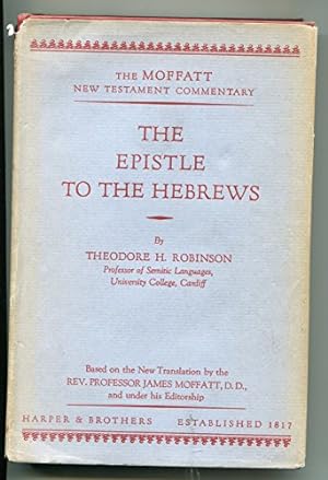 Bild des Verkufers fr The Epistle to the Hebrews zum Verkauf von WeBuyBooks 2
