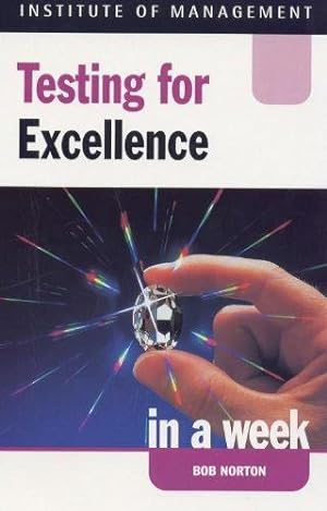 Seller image for Testing For Excellence in a week (IAW) for sale by WeBuyBooks 2