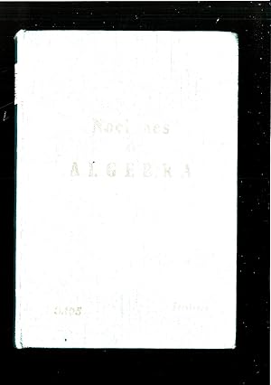 Imagen del vendedor de NOCIONES DE LGEBRA a la venta por Papel y Letras