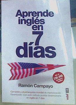 Seller image for Aprende ingls en 7 das for sale by Almacen de los Libros Olvidados