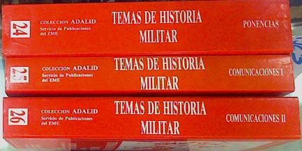 Imagen del vendedor de Temas de Historia Militar (3 Vols.) 2 Congreso Zaragoza 1988.(Coleccion Adalid N 24-25-26) a la venta por Almacen de los Libros Olvidados