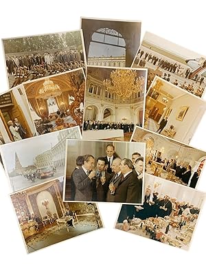 President Nixon's Visit to Russia 1972 : 12 Photographs and a Typed Letter Signed by Ken Clawson