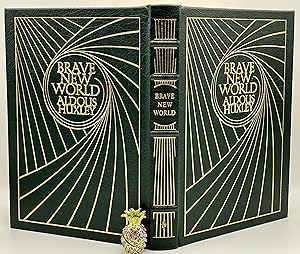 Seller image for BRAVE NEW WORLD Aldous Huxley Easton Press Collectors Limited Deluxe Edition Dystopian FULL LEATHER ILLUSTRATED! for sale by highqualityproducts