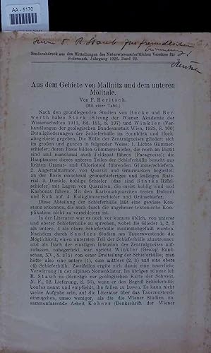 Seller image for Aus dem Gebiete von Mallnitz und dem unteren Mlltale. AA-5170 for sale by Antiquariat Bookfarm