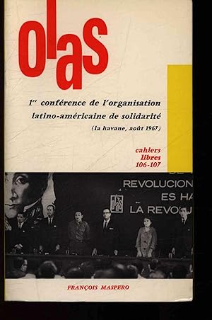 Bild des Verkufers fr Premiere conference de l'organisation latino-americaine de solidarite (La Havane, aout 1967). zum Verkauf von Antiquariat Bookfarm