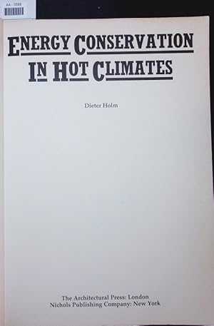 Seller image for Energy conservation in hot climates for sale by Antiquariat Bookfarm