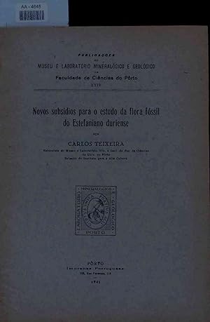 Bild des Verkufers fr Novos subsidos para o estudo da flora fossil do Estefaniano duriense. zum Verkauf von Antiquariat Bookfarm