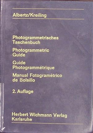 Bild des Verkufers fr Photogrammetrisches Taschenbuch. Fehler:509 zum Verkauf von Antiquariat Bookfarm