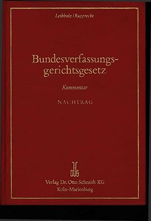 Image du vendeur pour Bundesverfassungsgerichtsgesetz. mis en vente par Antiquariat Bookfarm