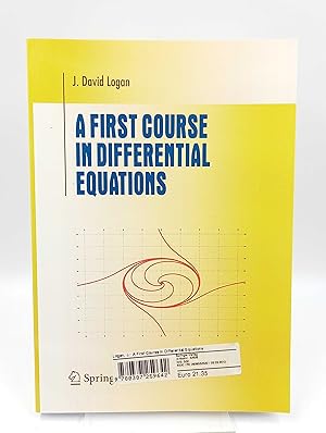 Imagen del vendedor de A First Course in Differential Equations a la venta por Antiquariat Smock