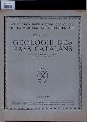Imagen del vendedor de Geologie des pays catalans: Roussillon, Andorre, Catalogne, Valence, Iles Baleares. a la venta por Antiquariat Bookfarm