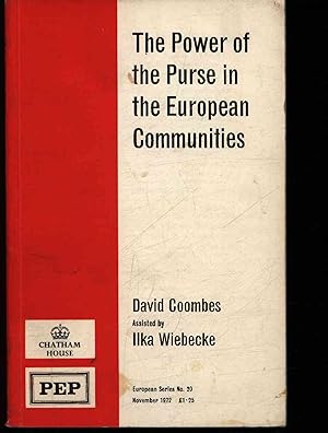 Bild des Verkufers fr The power of the purse in the European Communities. zum Verkauf von Antiquariat Bookfarm