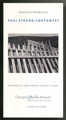 Bild des Verkufers fr [Exhibition Guide]: Moments in Modernism: Paul Strand, Southwest zum Verkauf von Between the Covers-Rare Books, Inc. ABAA