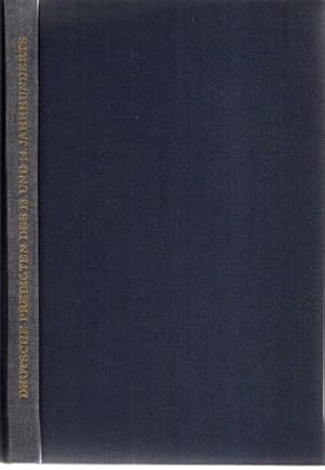 Immagine del venditore per Deutsche Predigten des 13. und 14. Jahrhunderts. Unvernderter reprographischer Nachruck der Ausgabe von 1838, venduto da nika-books, art & crafts GbR