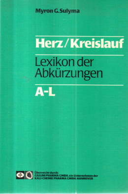 Seller image for Herz/Kreislauf. Lexikon der Abkrzungen. A-L. for sale by Leonardu