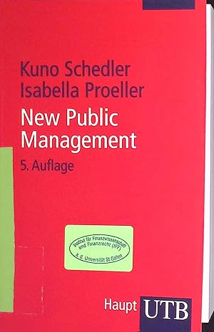Image du vendeur pour New Public Management. UTB ; 2132 mis en vente par books4less (Versandantiquariat Petra Gros GmbH & Co. KG)