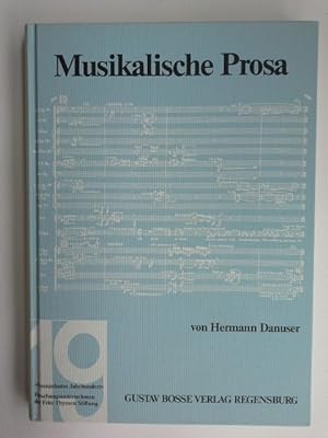 Bild des Verkufers fr Musikalische Prosa zum Verkauf von Herr Klaus Dieter Boettcher