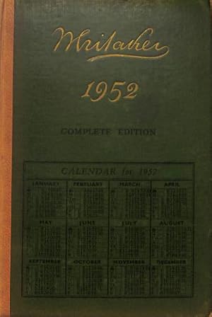 Seller image for Whitaker's Almanack, 1952 with General Election Supplement for sale by WeBuyBooks