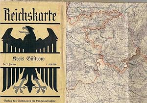 Reichskarte. Einheitsblatt. Kreis Güstrow. 1:100.000. In 2 Farben.