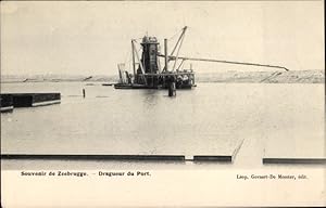 Ansichtskarte / Postkarte Zeebrugge Westflandern, Drageur du Port