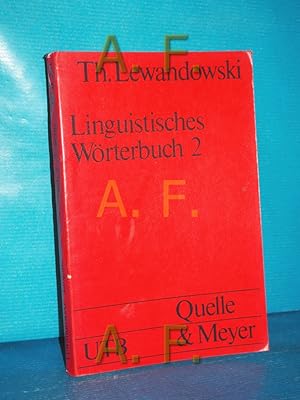 Seller image for Linguistisches Wrterbuch 2. Uni-Taschenbcher , 201 : Grundlagen d. Sprachdidaktik for sale by Antiquarische Fundgrube e.U.