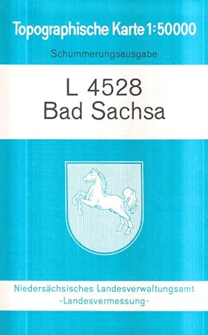 Topographische Karte 1 : 50 000 L 4528 Bad Sachsa