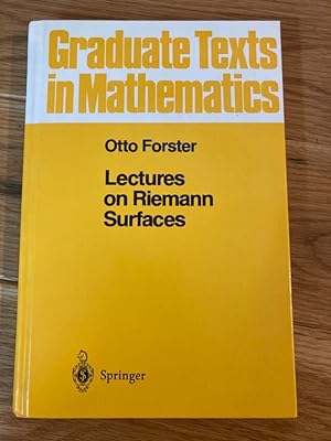 Immagine del venditore per Lectures on Riemann Surfaces. venduto da Plurabelle Books Ltd