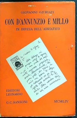 Seller image for Con D'Annunzio e Millo in difesa dell'Adriatico for sale by Libreria Neapolis di Cirillo Annamaria