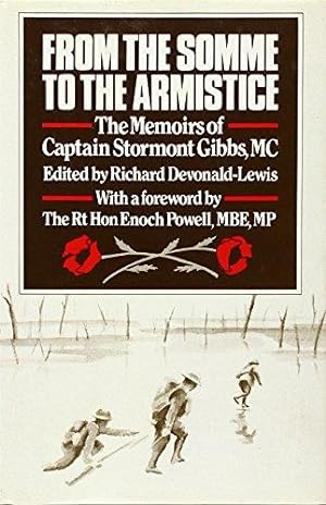 Imagen del vendedor de From the Somme to the Armistice: The Memoirs of Captain Stormont Gibbs, M.C. a la venta por WeBuyBooks