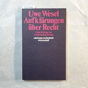 Seller image for Aufklrungen ber Recht : 10 Beitr. zur jurist. Entmythologisierung for sale by Gebrauchtbcherlogistik  H.J. Lauterbach