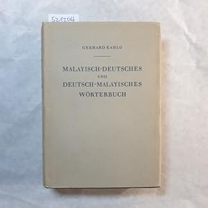 Malayisch-Deutsches und Deutsch-Malayisches Wörterbuch
