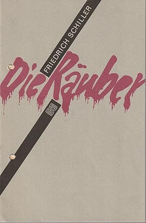 Imagen del vendedor de Programmheft Friedrich Schiller DIE RUBER Spielzeit 1988 / 89 Heft 2 a la venta por Programmhefte24 Schauspiel und Musiktheater der letzten 150 Jahre