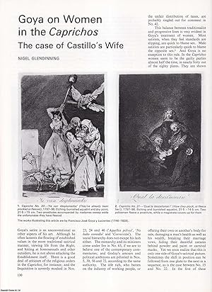 Image du vendeur pour Goya on Women in the Caprichos: The Case of Castillo's Wife. An original article from Apollo, International Magazine of the Arts, 1978. mis en vente par Cosmo Books