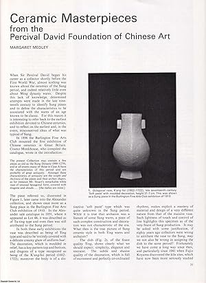 Immagine del venditore per Ceramic Masterpieces from the Percival David Foundation of Chinese Art. An original article from Apollo, International Magazine of the Arts, 1978. venduto da Cosmo Books