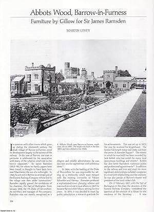 Seller image for Furniture by Gillow for Sir James Ramsden at Abbots Wood, Barrow-in-Furness. An original article from Apollo, International Magazine of the Arts, 1993. for sale by Cosmo Books