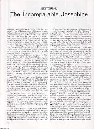 Image du vendeur pour Josephine Bonaparte and.Interior Decoration, Contemporary Painting, La Mode, The Natural Sciences and as a Discerning Collector of Sculpture. A collection of six original articles from Apollo, International Magazine of the Arts, 1977. mis en vente par Cosmo Books