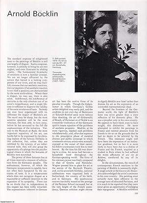 Bild des Verkufers fr Arnold Bocklin. An original article from Apollo, International Magazine of the Arts, 1975. zum Verkauf von Cosmo Books
