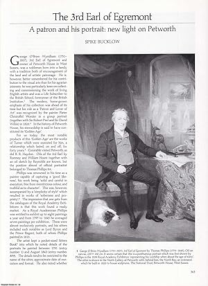 Seller image for The 3rd Earl of Egremont: A Patron and His Portrait. New light on Petworth House, West Sussex. An original article from Apollo, International Magazine of the Arts, 1993. for sale by Cosmo Books