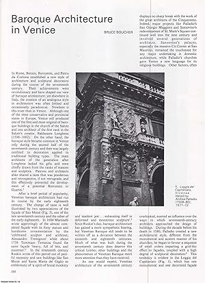 Immagine del venditore per Baroque Architecture in Venice. An original article from Apollo, International Magazine of the Arts, 1979. venduto da Cosmo Books