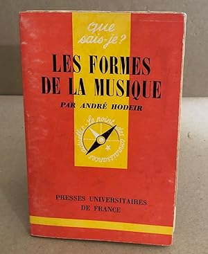 Seller image for Les formes de la musique for sale by librairie philippe arnaiz