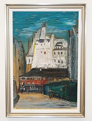 LUDWIG BEMELMANS~ORIGINAL MASSIVE 45" PAINTING~ RUE DE BUCI~ author of MADELINE