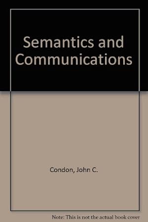 Imagen del vendedor de Semantics and Communications a la venta por WeBuyBooks 2