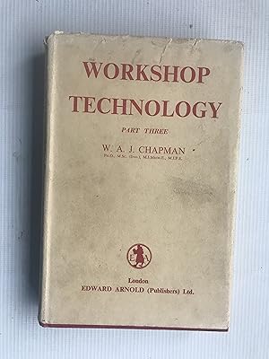 Seller image for Workshop Technology Part III for sale by Beach Hut Books