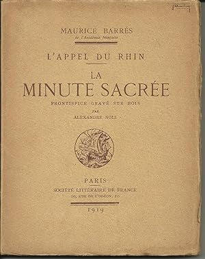 L'Appel du Rhin. La Minute Sacrée. Frontispice gravé par Alexandre Noll