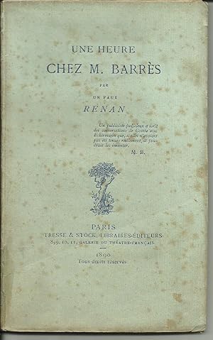 Une Heure chez Barrès par un faux Renan