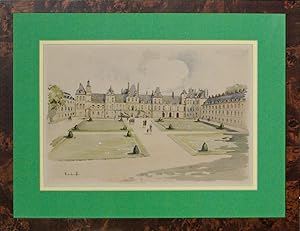 Palais Gardens c1950s Watercolour
