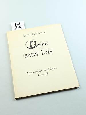 Seller image for Crne sans lois. Illustrations par Andr Masson. for sale by Antiquariat Uhlmann