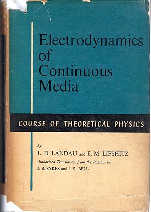 Immagine del venditore per Electrodynamics of Continuous Media. (Volume 8 of Course of Theoretical Physics) [Signed By Notable] venduto da Dorley House Books, Inc.