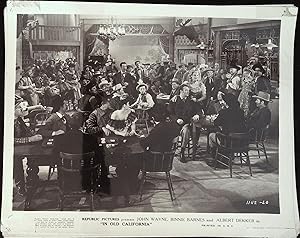 Bild des Verkufers fr In Old California 8 x 10 Still 1942 John Wayne, Binnie Barnes, Dick Purcell! zum Verkauf von AcornBooksNH