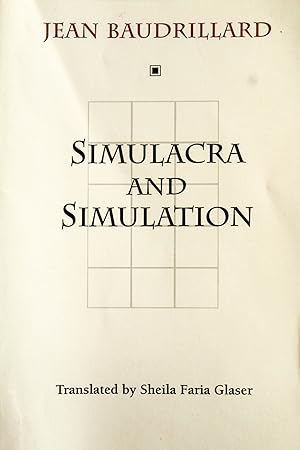 Seller image for Simulacra and Simulation (The Body, In Theory: Histories of Cultural Materialism) for sale by Mad Hatter Bookstore
